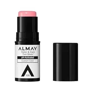 Almay Lip And Cheek Tint, Color & Care Tint Stick, Multi-Use Moisturizing Blush And Lip Color, Dewy Finish, 100 Natural Flush, 0.25 Oz