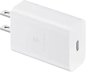 Samsung 15w Wall Charger Type C Only (Cable Not Included), White