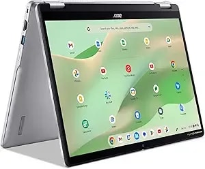 Acer Chromebook Spin 314 cp314-2hn-p3ar Convertible Laptop Intel Processor n200 14" Wuxga Ips Corning Gorilla Glass Touch Display 4gb lpddr5 64gb Emmc Wi-Fi 6e Hd Webcam Chrome Os