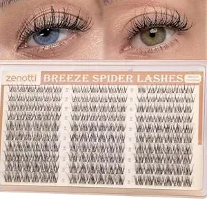 Spider Breeze Lash Clusters Dd Curl 180pcs Natural Eyelash Clusters Wispy Cluster Eyelash Extensions Breeze Venus Lashes Cluster With Invisible Band Kim K Style Eyelash Extensions By Zenotti