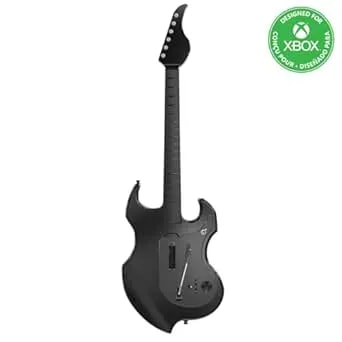 PDP Riffmaster Wireless Guitar Controller For Xbox Series X - S, Xbox One, Windows 10/11 PC, Rock Band 4, Fortnite Festival, Audio Jack, Rechargeable Battery, Officially Licensed By Microsoft – Black