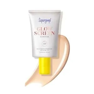 Supergoop! Glowscreen Spf 40, Sunrise (Champagne Glow) - 20 Ml - Glowy Primer + Broad Spectrum Tinted Sunscreen - Helps Filter Blue Light - Hydration - Hyaluronic Acid & Vitamin b5