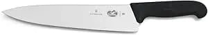 Victorinox 5.2003.25 10 Inch Fibrox Pro Chef'S Knife, Black, 10"