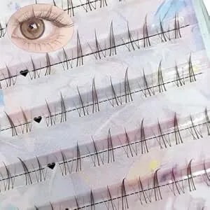 Bottom Lashes Brown Clusters Eyelashes Single Cosplay Lower Under Lashes Manga Lashes Brown Short Natural Look Lightweight Soft Clear Band Lashes Diy Eyelash Extension (mq619)
