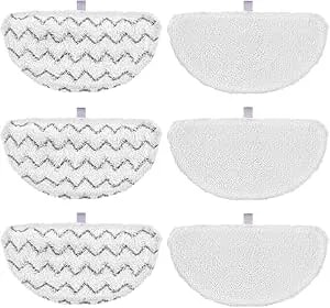 Isingo 6 Pack 1940 Steam Mop Pads For Bissell Powerfresh Steam Mop 1940 - Fit 1806 1544 1440 2075a 2685a 1940w 19404 Series, Model 19402 19408 1940a 1940f 1940q 1940t b0006 b0017, Part #5938#203-2633