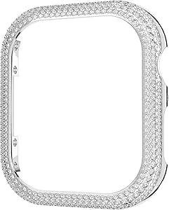 Swarovski Sparkling Case Compatible With Apple Watch®, Silver Tone
