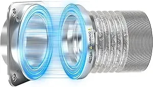 Alorair Magnetic Dryer Vent Connector Kit dv180, 4-Inch Quick Connect - Easy Lint Cleaning, Airtight Magnetic Coupling, Includes 2.6 Ft Aluminum Dryers Vent Hose And Clamps