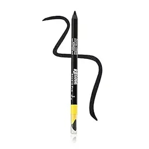 Recode Turning Heads Crayon Gel Eyeliner Pencil Comes With Smudger On Other Side, Longlasting, Water-Proof & Smudge-Proof Formula, Black, 1.2gm