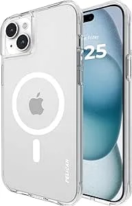 Pelican Ranger Series - Iphone 15 Plus Case 6.7" [Compatible With Magsafe] [Anti-Yellow] Magnetic Phone Case With Anti-Scratch Tech [12ft Mil-Grade Drop Protection] Cover - Clear