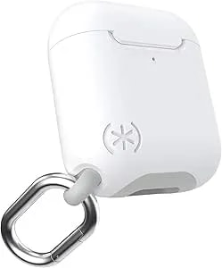 Speck Products Presidio PRO Airpods 2nd/1st Generation Case, White/Marble Grey