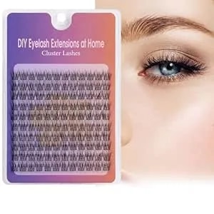 Lash Clusters 120pcs C Curl Natural Volume Diy Eyelash Extensions At Home Cluster Lashes 12mm Individual Lashes Clusters With Soft Thin Band, Style G