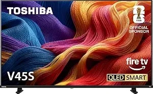Toshiba 40" Class v45 Series Qled Fhd 1080p Smart Fire Tv, Voice Remote With Alexa, Free & Live Tv