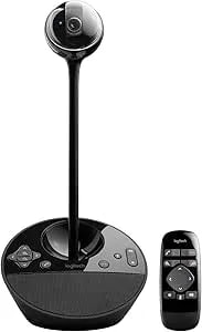 Logitech BCC950 Desktop Conferencing Solution, Full HD 1080p B23 Calling, Hi-Definition Webcam, Speakerphone With Noise-Reducing Mic, For Skype, Webex, Zoom PC/Mac/Laptop/Macbook - Black