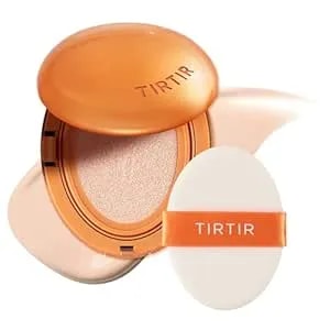 [*Mini Size*] Tirtir Mask Fit Ai Filter Cushion Foundation - Ai-Like Semi-Matte Finish - Up To 72-Hour Medium To Full Coverage Korean Bb Cushion Make Up Beauty, #17c Porcelain, 0.15 Fl Oz