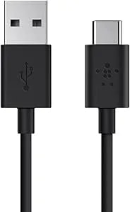 Belkin Usb-If Certified 2.0 Usb-A To Usb-C (Usb Type C) Charge Cable, 6 Feet / 1.8 Meters, Black