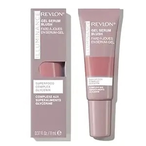 Revlon Illuminance Gel Serum Blush, Visibly Plump Cheeks, Dewy Finish And Hydrates All Day, 110 Enchanting Mauve, 0.37 Fl Oz.