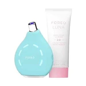 Foreo Blackheads Suck Kiwi Bundle - Whitehead & Black Head Remover For Face + Luna Micro-Foam Cleanser 2.0, 3.5 Oz - Vacuum Skin Care Tools - Blackhead Extractor For Face & Nose - No Pore Strips