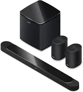 Bose Home Theater Set (1 Lifestyle Ultra Soundbar, 2 Lifestyle Ultra Speakers, & 1 Subwoofer) Truespatial Audio, Dolby Atmos, Deep Bass, Airplay & Google Cast, Black