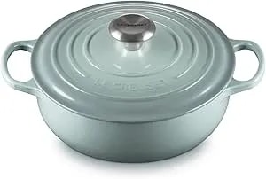 Le Creuset Enameled Cast Iron Signature Round Sauteuse, 3.5qt., Sea Salt
