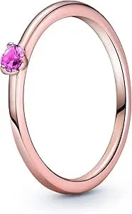 Pandora Pink Solitaire Pandora Rose Ring, Size: Eur-50, Us-5-189259c03-50