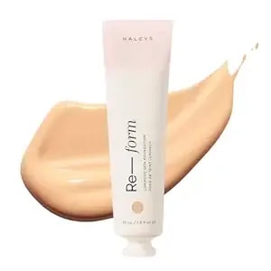 Haleys Re-Form Luminous Skin Foundation, Vegan + Cruelty-Free, Blurs, Conceals, Blendable, Buildable Med-To-Full Coverage, Weightless, Oil-Free, All-Day Wear, Hyaluronic Acid, All Skin Types (3.25)
