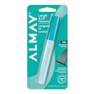 Almay Length & Lift Mascara, Nourishing + Lengthening Eye Makeup, Hypoallergenic, 30 Black Brown