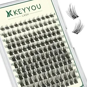 Keyyoulash Lash Clusters Manga Lash Extension D Curl 120pcs 8-18mm Natural Volume Eyelash Extensions Individual Lashes Diy At Home(ky06,D-8-18mix)