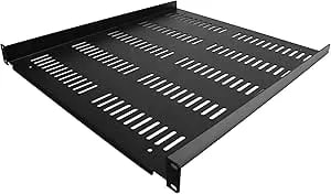 Startech.Com 1u Server Rack Shelf - Universal Vented Rack Mount Cantilever Tray For 19" Network Equipment Rack & Cabinet - Durable Design - Weight Capacity 55lb/25kg - 20" Deep (Shelf-1u-20-Fixed-V)