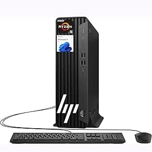 Hp Desktop Pc Elite Sff g9 - 6-Core 5ghz Ryzen-5 Processor(1.3 Times Faster Than Intel i7-1255u) - 31gb ddr5 Ram, 512gb Ssd - Wifi - Bluetooth - Hdmi, Usb, Rj-45 - Windows 11 Pro - Wired Kb & Mouse