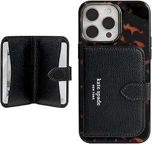 Kate Spade New York Morgan Magnetic Phone Wallet/Card Holder - Compatible With Magsafe Phones And Cases - Midnight Black