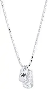 Harley-Davidson Women'S 16 In. Bar & Shield Dog Tag Necklace, Sterling Silver