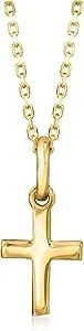 Pure Collection By Ross-Simons 14kt Yellow Gold Cross Necklace