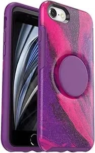 Otterbox + Pop Symmetry Series Case For Iphone Se (3rd & 2nd Gen) & Iphone 8/7 (Only - Not Plus) - Non-Retail Packaging - Berry Flow