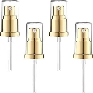 4 Pieces Replacement Foundation Pumps For Double Wear Foundation, Gold