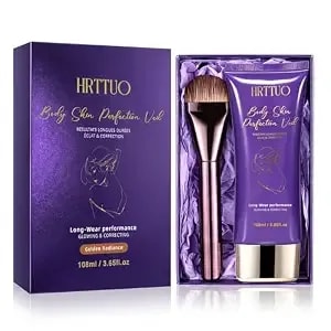 Tattoo Cover Up Makeup Waterproof With Brush – Full Coverage Body Concealer For Legs And Scars – Long Wear Leg Makeup For Women For Smooth Natural Finish In Daily Life And Events (Golden Radiance)