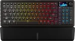 Corsair Vanguard 96 Wireless Mechanical Gaming Keyboard – Us Qwerty – Black - Rgb, 96% Layout, Hot-Swappable Mlx Switches, 8000hz Hyper-Polling, Stream Deck Integration, Flashtap Socd
