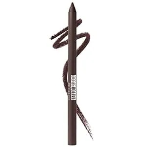 Maybelline Tattoostudio Long-Lasting Sharpenable Eyeliner Pencil, Glide On Smooth Gel Pigments With 36 Hour Wear, Waterproof, Bold Brown, 1 Count