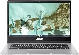 ASUS Chromebook CX1, 14" FHD, Intel® Celeron N4500 Processor, 64GB Storage, 4GB RAM, Chromeos, Transparent Silver, CX1400CKA-AS44F