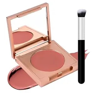 Under Eye Brightener With Brush, Colored Clay Cc Undereye Corrector For Dark Circles, Conceal Brighten Hydrating Under Eye Skin, Skin Concealer Color Correcting For Women(Red)