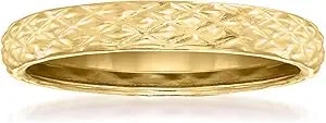 Ross-Simons 18kt Yellow Gold Quilted Ring
