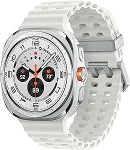 Samsung Galaxy Watch Ultra (2025) 47mm Lte Smartwatch, Titanium Casing, Advanced Sleep Coaching, Running Coach, Energy Score, Heart Rate Tracking, Gps, Titanium White [Us Version, 2 Yr Warranty]