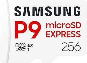 Samsung P9 Express Microsd Express Card, 256GB Microsdxc Memory Card, Up To 800 MB/S, For Nintendo-Switch ™ 2, (MB MK256T/AM)