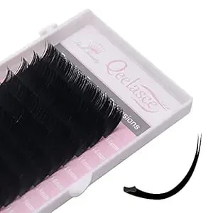 Ellipse Eyelash Extension 0.20mm D Curl 13mm Flat False Mink Individual Eyelash Extension Professional Salon Use