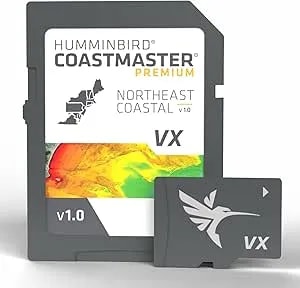 Humminbird Coastmaster Premium Northeast Coastal V1 Map SD Card For Fish Finders