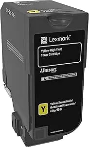 Lexmark 74C0H40 CS725 Yellow High Yield Toner Cartridge Toner