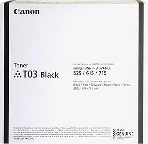Canon, cnmt03, t03 Toner, 1 Each,Black
