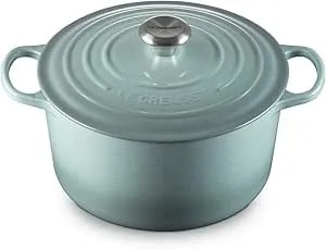 Le Creuset Enameled Cast Iron Signature Deep Round Oven, 6.5 Qt., Sea Salt
