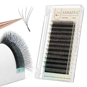 5d Premade Fan W Shape Eyelash Extensions 0.07 C Curl 13mm Volume Self Fanning False Lashes Makeup Supplies Professional Use Lash Extension(0.07 C, 13mm)