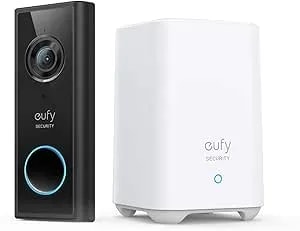 Eufy Security, Video Doorbell s220 (Battery-Powered) Kit, Security Camera - 2k Resolution, 180-Day Battery Life, Encrypted Local Storage, No Monthly Fees, Built-In Storage, Motion Only Alert