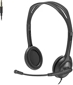 Logitech h111 Stereo Headset With 3.5 Mm Audio Jack, Black